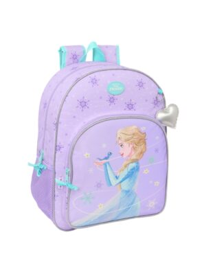 Safta Frozen Spirit Mochila - Adaptable a Carro - Asa de Mano - 33x42x14cm - Color Lila