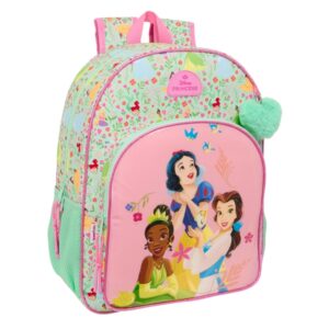 Safta Pricesas Disney "Bloom" Mochila - Adaptable a Carro - Asa de Mano - 33x42x14cm - Color Verde