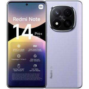 Xiaomi Redmi Note 14 Pro Plus 5G Smartphone Pantalla AMOLED 6.67" - 12GB - 512GB - Camara Principal 200MP - Bateria 5110mAh - Carga Rapida 120W - Color Lavanda