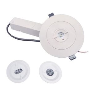 Elbat Luz de Emergencia Empotrable - 330 Lumens - 6000K - 2W - Luz Fria - 3 Horas de Autonomia - Bateria de Litio