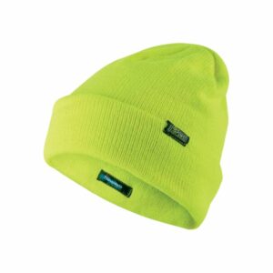 Upower One Ropa de Trabajo con Gorro de Invierno Thinsulate - Talla Unica - Linea Plus, Comodidad y Proteccion, Material Acrilico - Color Amarillo Fluorescente