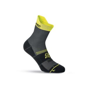 Upower Chipper Calcetines de Trabajo - Talla S - Tecnologia Coolmax, Ventilacion Extra, Banda de Soporte, Costuras Planas, Refuerzos Antidesgaste, Comodidad y Durabilidad - Color Amarillo Fluorescente