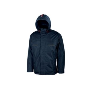 Upower Snow Chaqueta Funcional con Multiples Bolsillos - Talla XL - Capucha Ajustable, Mangas Preformadas, Detalles Reflectantes, Tejido de Refuerzo, Proteccion DPI1 - Color Azul Marino