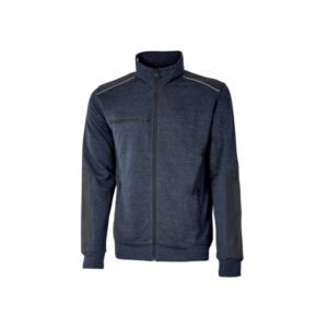 Upower Snug Sudadera Acolchada con Cremallera - Talla XL - Bolsillos con Microfibra, Refuerzos Antiabrasion, Insertos Reflectantes, Proteccion DPI1 - Color Azul Marino