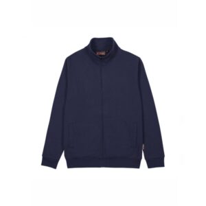 Upower Sotra Sudadera de Trabajo sin Capucha - Talla XL - Cremallera, Polialgodon Perchado, Diseño Ergonomico, Puños y Dobladillo Elastico, Bolsillos Laterales, Proteccion DPI1 - Color Azul Marino