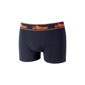 Upower Boxer Calzoncillos Boxer de Algodon Suave - Talla XL - Elastico Resistente, Ajuste Duradero, Material Transpirable y Resistente al Lavado, Paquete de Tres. - Color Azul Marino