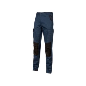 Upower Majo Pantalon de Trabajo - Talla XL - Comodidad y Resistencia, Algodon Elastico, Bolsillos Multifuncionales, Proteccion Lumbar, Detalles Reforzados, Cinta Reflectante - Color Azul Oscuro Westlake