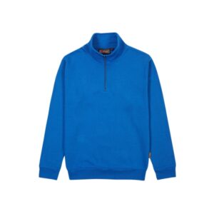 Upower Maui Sudadera con Media Cremallera - Talla XL - French Terry Algodon y Poliester, Transpirable y Duradera, Puños y Dobladillo Elasticos, Mangas Ranglan, Costuras Pespunteadas - Color Azul Regio