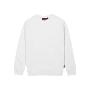 Upower Tupai Sudadera Cuello Redondo - Talla XL - French Terry Verano, Libertad de Movimiento, Algodon y Poliester, Detalles en Punto Elastico, Mangas Ranglan, Costuras Pespunteadas - Color Blanco