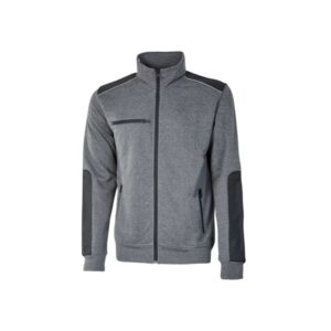 Upower Snug Sudadera Acolchada con Cremallera - Talla XL - Bolsillos con Microfibra, Refuerzos Antiabrasion, Insertos Reflectantes, Proteccion DPI1 - Color Gris Meteorito