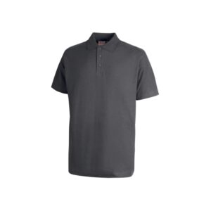Upower Tonga Polo de Hombre de Algodon Pique - Talla XL - Transpirable, Cuello con 3 Botones, Acabados en Canale, Refuerzos en Cuello y Hombros, Proteccion DPI1 - Color Gris Meteorito