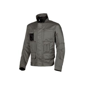 Upower Shake Chaqueta Profesional - Talla XL - Bolsillos Multifuncionales, Cierre de Seguridad, Ventilacion Malla 3D, Puños y Cintura Ajustables, Proteccion DPI1 - Color Gris Piedra