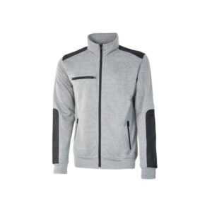 Upower Snug Sudadera Acolchada con Cremallera - Talla XL - Bolsillos con Microfibra, Refuerzos Antiabrasion, Insertos Reflectantes, Proteccion DPI1 - Color Gris Plateado