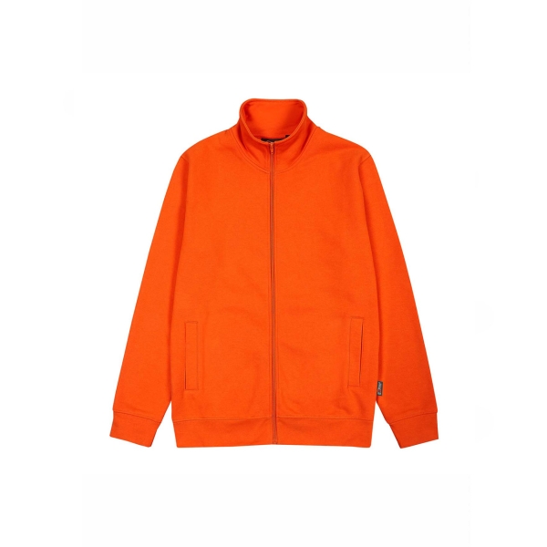 Upower Sotra Sudadera de Trabajo sin Capucha - Talla XL - Cremallera, Polialgodon Perchado, Diseño Ergonomico, Puños y Dobladillo Elastico, Bolsillos Laterales, Proteccion DPI1 - Color Naranja