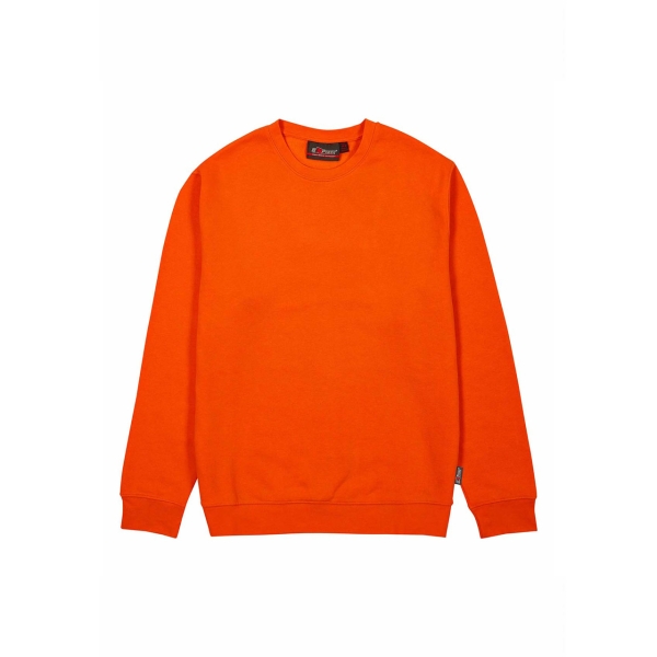 Upower Ombo Sudadera de Cuello Redondo - Talla XL - Comodidad y Durabilidad, Polialgodon Suave, Resistencia a Lavados, Ajuste Comodo, Detalles de Punto Elastico, Versatilidad Laboral - Color Naranja