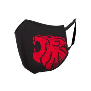 Upower Lion Face Mask Mascarilla Lavable - Talla Unica - Maxima Proteccion y Comodidad, Doble Tratamiento Antibacteriano y Anti-Gota, Tejido Repelente al Agua, Diseño Ergonomico - Color Negro Carbon