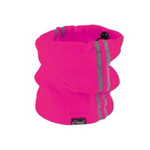 Upower Calentador De Cuello Braga de Cuello con Reguladores - Talla Unica - Logotipo Bordado, Material 100% Poliester, Durabilidad y Estilo - Color Rosa Fluorescente