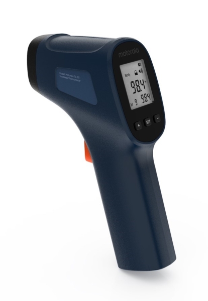 Motorola Nursery TE 93 Termometro sin Contacto - Pantalla Iluminada - Alerta de Fiebre - Color Azul