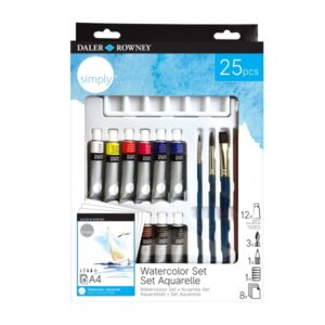 Daler Rowney Simply Pack de 16 Piezas - Acuarela - Colores Surtidos