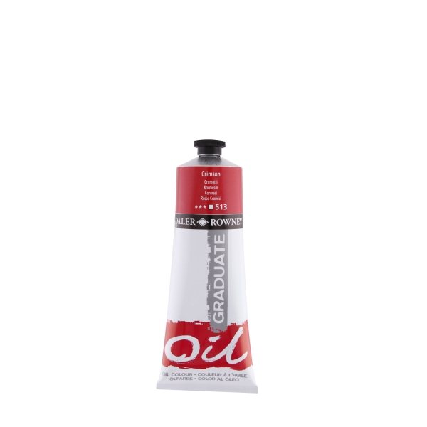 Daler Rowney Graduate Pintura al Oleo - Tubo de Aluminio - 220ml - Color Carmesi
