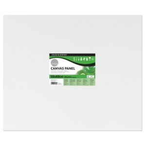 Daler Rowney Simply Carton Entelado - 250g - 50x60cm - Imprimacion Triple - Grano Medio - 100% Algodon sin Acido - 250g - Color Blanco
