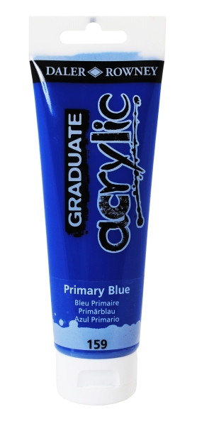 Daler Rowney Graduate Pintura Acrilica - Tubo de Plastico - 120ml - Color Azul Primario