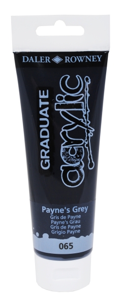 Daler Rowney Graduate Pintura Acrilica - Tubo de Plastico - 120ml - Color Gris de Payne
