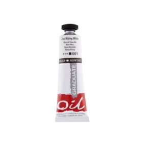 Daler Rowney Graduate Pintura al Oleo - Tubo de Aluminio - 38ml - Color Blanco Zinc de Mezcla