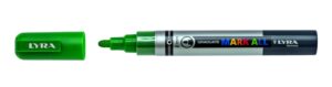 Lyra Mark All Rotulador Permanente - Multisuperficie - Punta Redonda - 2mm - Color Verde Vejiga