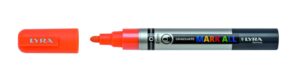 Lyra Mark All Rotulador Permanente - Multisuperficie - Punta Redonda - 2mm - Color Naranja Neon