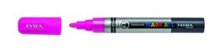 Lyra Mark All Rotulador Permanente - Multisuperficie - Punta Redonda - 2mm - Color Rosa Neon