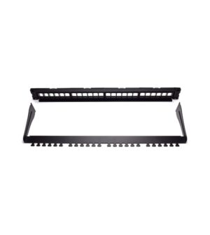 WP Patch Panel de 24 Puertos RJ45 CAT6 UTP - 1U Keystone Modular - Color Negro