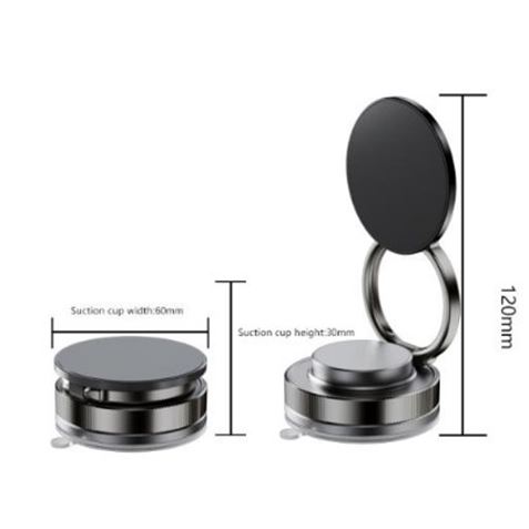 XO C177 Soporte Magnetico para Coche - Sujeccion por Vacio - Color Negro