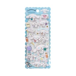 Comansi Pegatinas en Relieve Cinnamoroll 10 x 21 cm - 2 Modelos - Efecto 3D - Estilo Kawaii