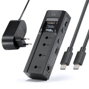 Ewent Clonador Doble Bahia - HDD/NVMe M2 - USB-C 3.2 Gen2 - Indicador LED - Conversor a SATA - Color Negro