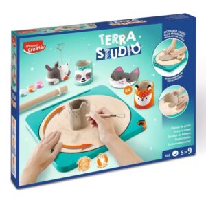 Maped Terra Studio Taller de Ceramica - Kit Infantil Completo y Facil de Usar - Para Niños a partir de 5 Años