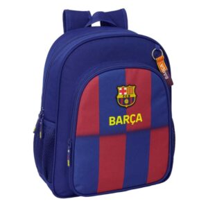Safta F.C.Barcelona Mochila Infantil de 15L - Adaptable a Carro - 2 Compartimentos - Portabotellas - 32x38x12cm - Color Rojo y Azul