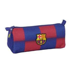 Safta F.C.Barcelona Estuche Portatodo de 1.2L - 1 Compartimento - Cierre con Cremallera - 21x8x7cm - Color Rojo y Azul