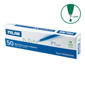 Milan P1 Touch Pack de 50 Recambios - Punta de 1mm - Color Verde