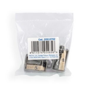 Milan Pack de 2 Sacapuntas de Recambio para Sacapuntas Electrico Doble - Maxi y Regular - Color Transparente