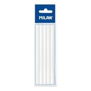 Milan Pack de 5 Gomas de Recambio para Portagomas Tri Eraser - Color Blanco