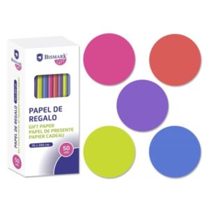 Bismark Neon Rollo de Papel Regalo - Medidas 70cmx200cm - 5 Colores Neon
