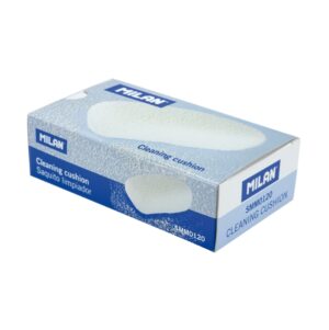 Milan Saquito Limpiador de Goma - 120g - Algodon Elastico - Color Blanco
