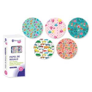 Bismark Kids Rollo de Papel Regalo - Medidas 70cmx200cm - 5 Diseños Diferentes