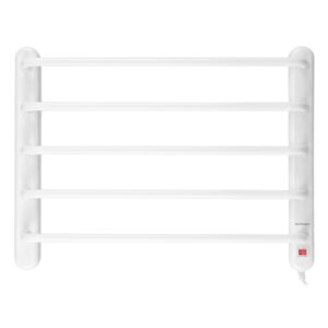 Orbegozo TH 8002 Toallero Electrico - Potencia 90W - Luz de Encendido - Tornillos para Montaje Incluidos - 45x60x9.5cm - Color Blanco