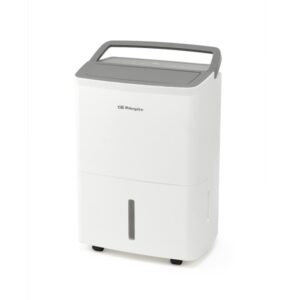 Orbegozo DH 1655 Deshumidificador - Potencia 230W - Absorbe 16 L/Dia - Deposito de 4L - Respetuoso con el Medio Ambiente - Temporizador - Ruedas y Asa de Transporte - 35x49x23.5cm - Color blanco