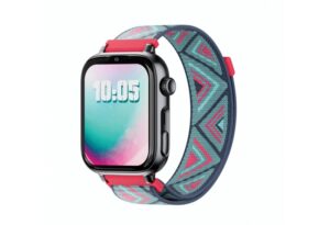 Savefamily Reloj Inteligente Infantil SaveWatch Plus 2 - Pantalla Amoled - Carcasa Negra - Correa Tela Tribeca