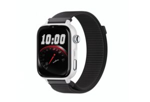 Savefamily Reloj Inteligente Infantil SaveWatch Plus 2 - Pantalla Amoled - Carcasa Blanca - Correa Tela Negra