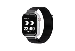 Savefamily Reloj Inteligente Infantil SaveWatch Plus con GPS y Llamada - IP67 - Boton SOS - Carcasa Blanca - Correa Tela Negra