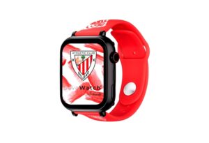 Savefamily Reloj Inteligente Infantil Savewatch Plus Edicion Athletic Club con GPS y Llamada - Correa Silicona Roja
